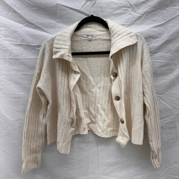 Madewell Sweaters - Madewell Niles Wide Rib Collar Cardigan